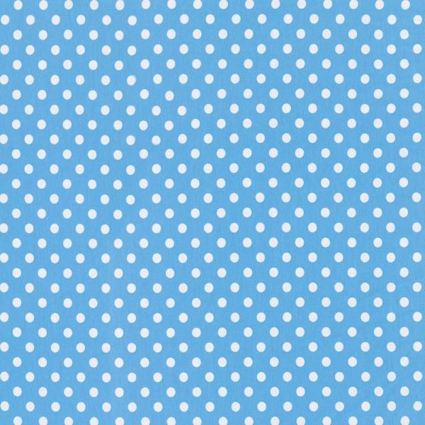 Baumwoll Jersey Punkte Ø 1 cm Hellblau/Weiß